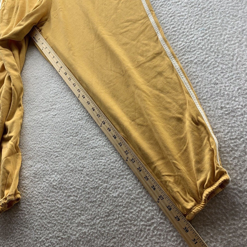 Colsie Joggers Womens 1X Plus French Terry Yellow Lounge Pant Drawstring Stretch - Picture 9 of 11
